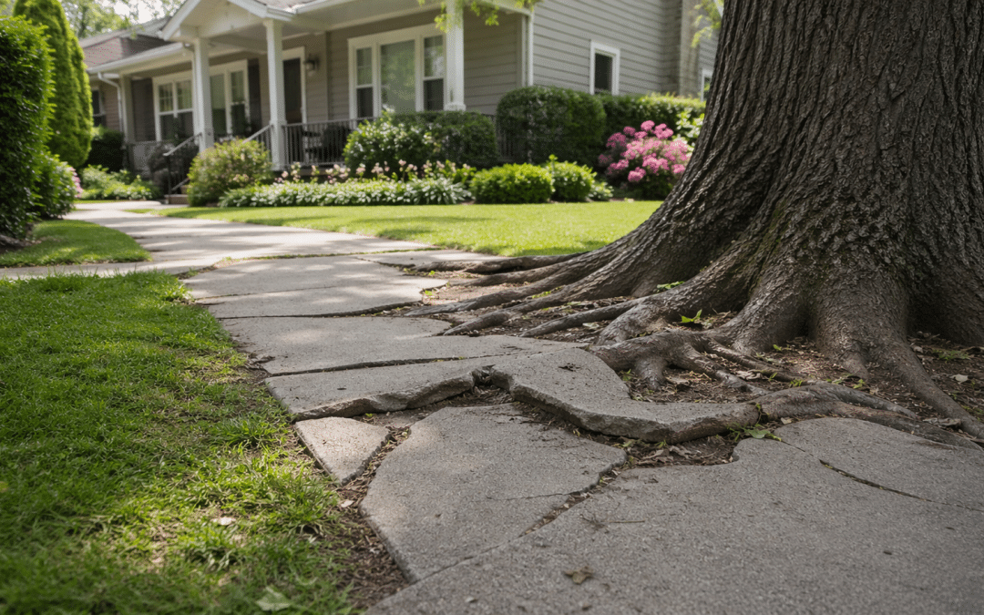 How Tree Roots Can Affect Sidewalks, Driveways, and Foundations